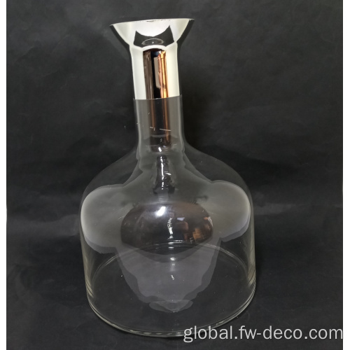 Novelty Decanter with Stopper wholesale colored plating glass decanter with stopper Supplier